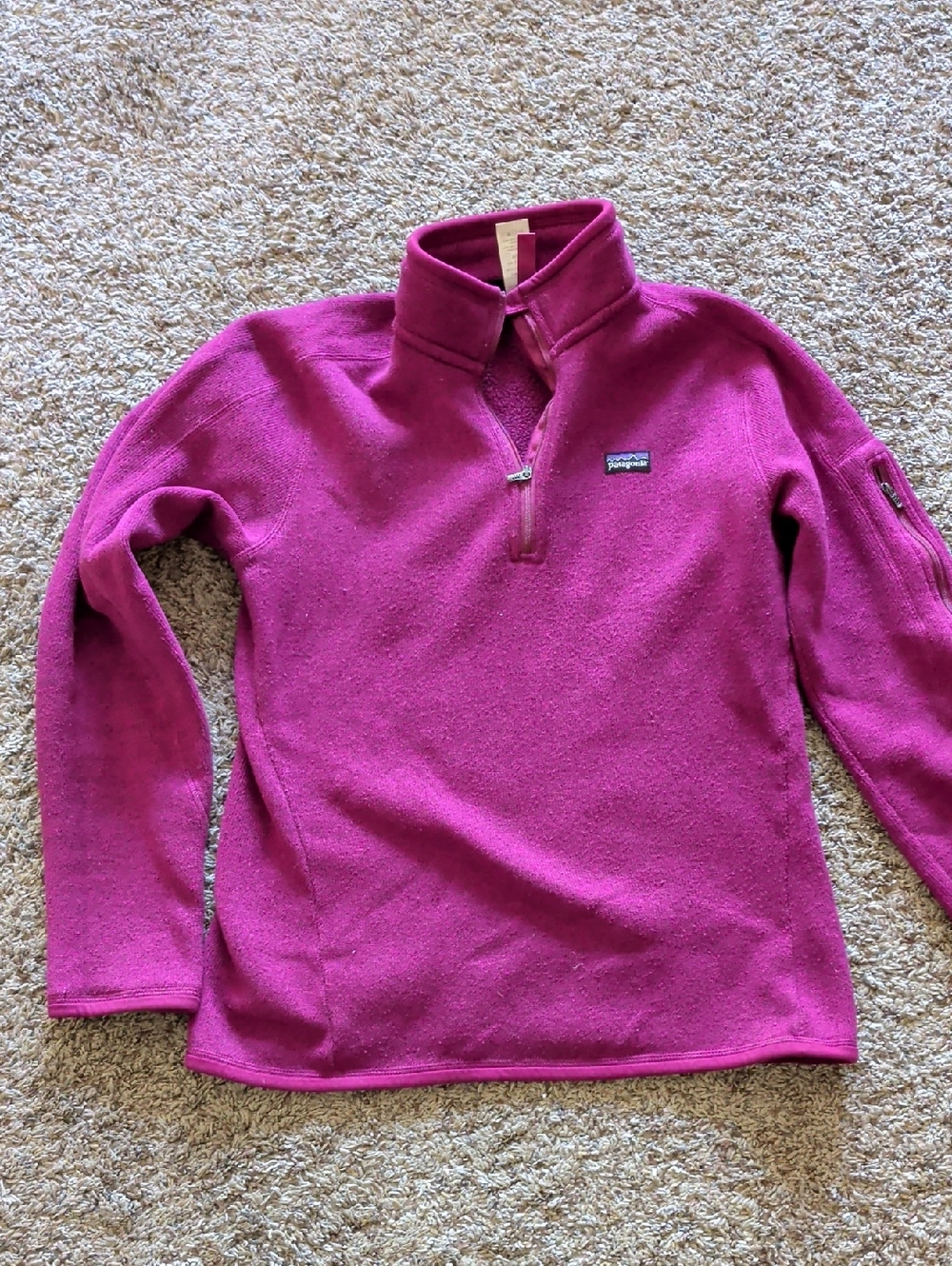 Patagonia Magenta Better Sweater Quarter-Zip Fleece Pullover